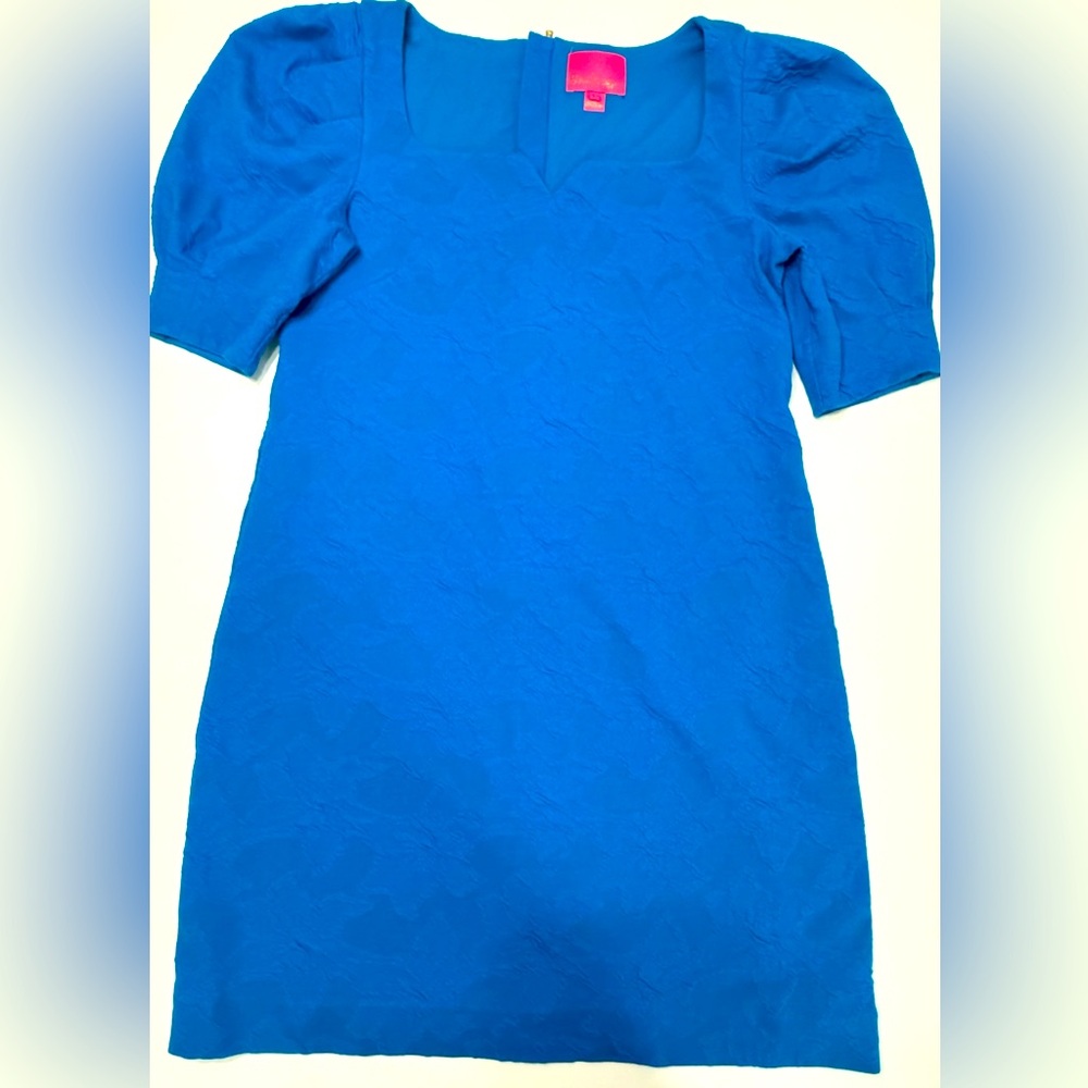 Lilly Pulitzer Vibrant Blue Textured Midi Dress Size L